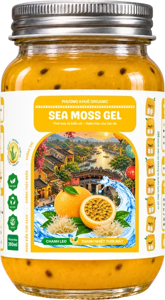 Sea Moss Gel vị chanh dây hũ 390gr