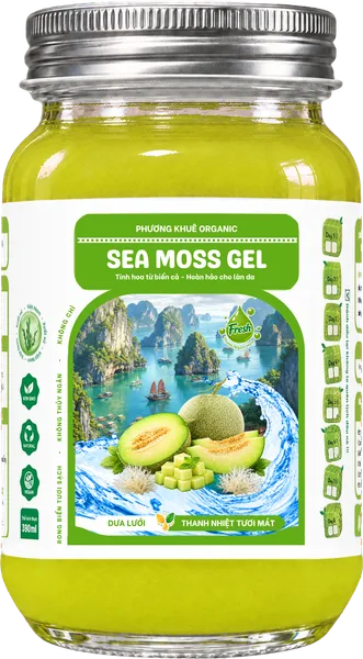 Sea Moss Gel vị dưa lưới hũ 390gr